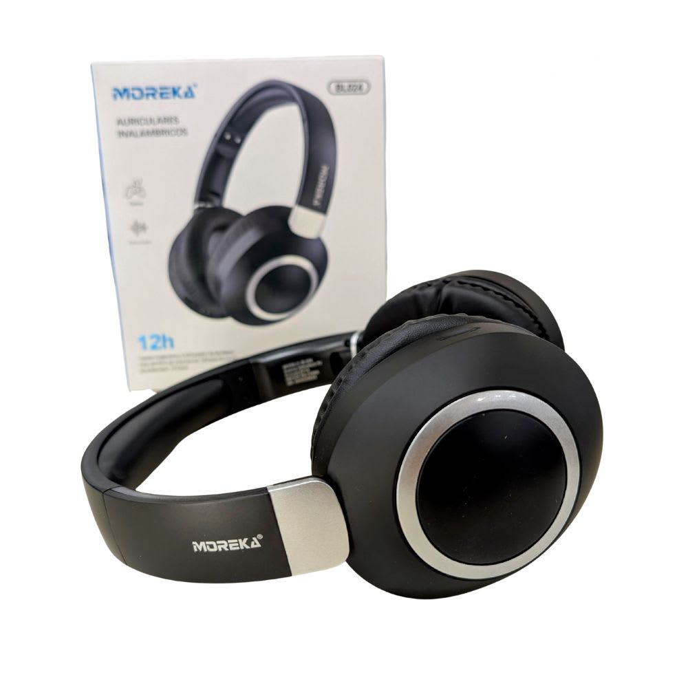 Audífonos Bluetooth 5.4 Moreka BL024 12 horas de musica AUX 3.5mm cancelación de Ruido4