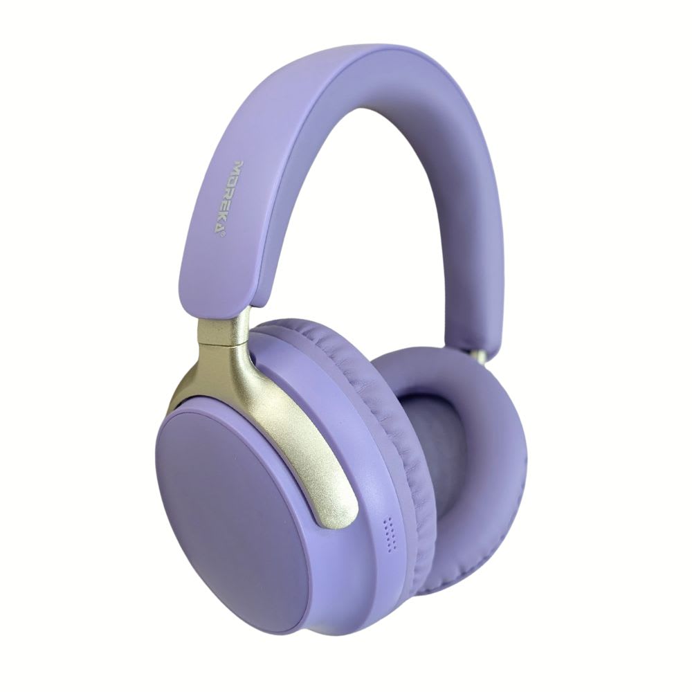 Audífonos Bluetooth V5.4 Moreka BL025 200mAh 40mm Cancelación de Ruido 12 hrs musica6