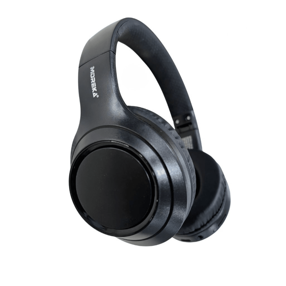 Audífonos Bluetooth V5.4 Moreka BL026 200mAh 40mm Cancelación de Ruido 12 hrs musica 0