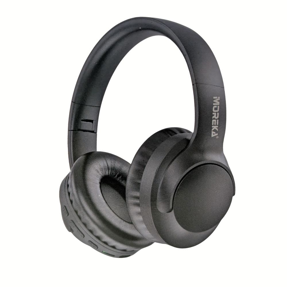 Audífonos Bluetooth V5.4 Moreka BL028 200mAh 40mm Cancelación de Ruido 12 hrs musica 0