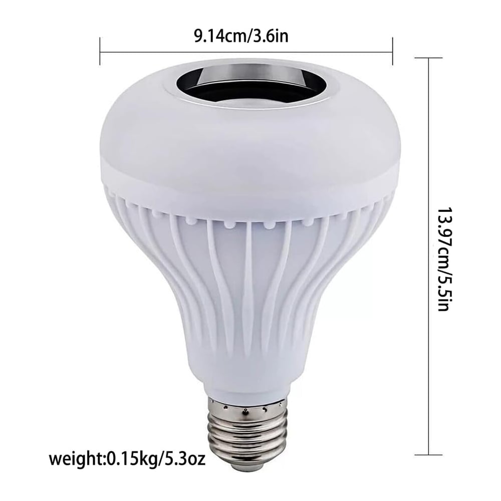Foco Bocina Bluetooth 12w Rgb Bombilla Led Inteligente BMB-1058