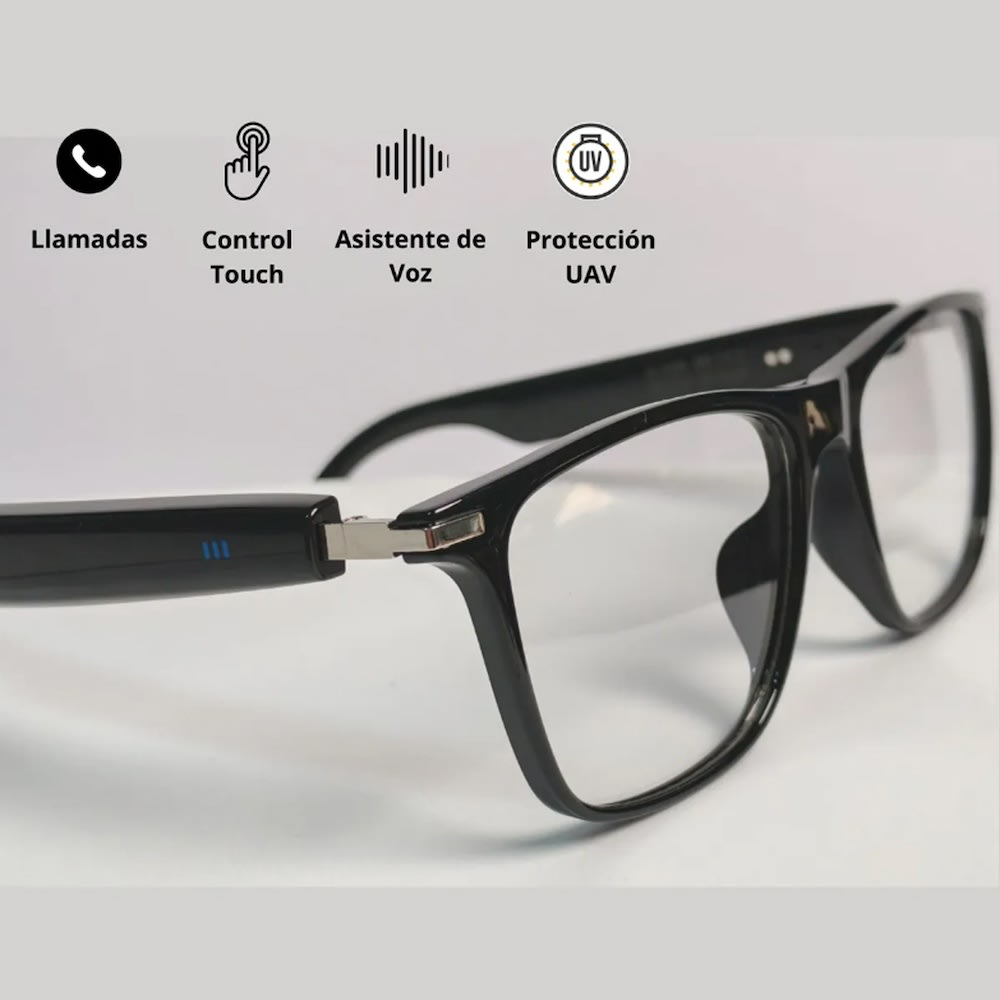 Lentes Inteligentes G-TIDE BV01 Bluetooth 90mAh Protección UV400 control táctil2