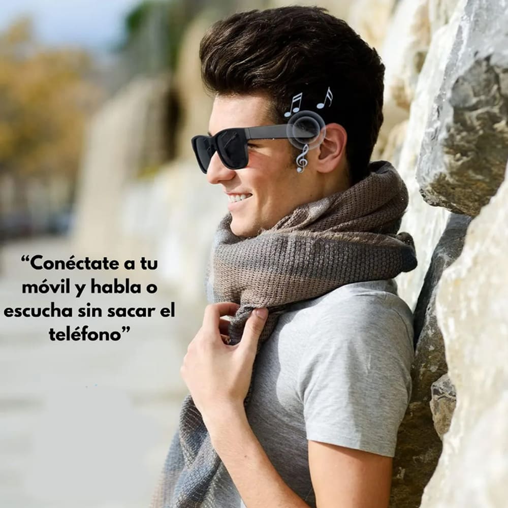 Lentes Inteligentes G-TIDE BV01 Bluetooth 90mAh Protección UV400 control táctil6