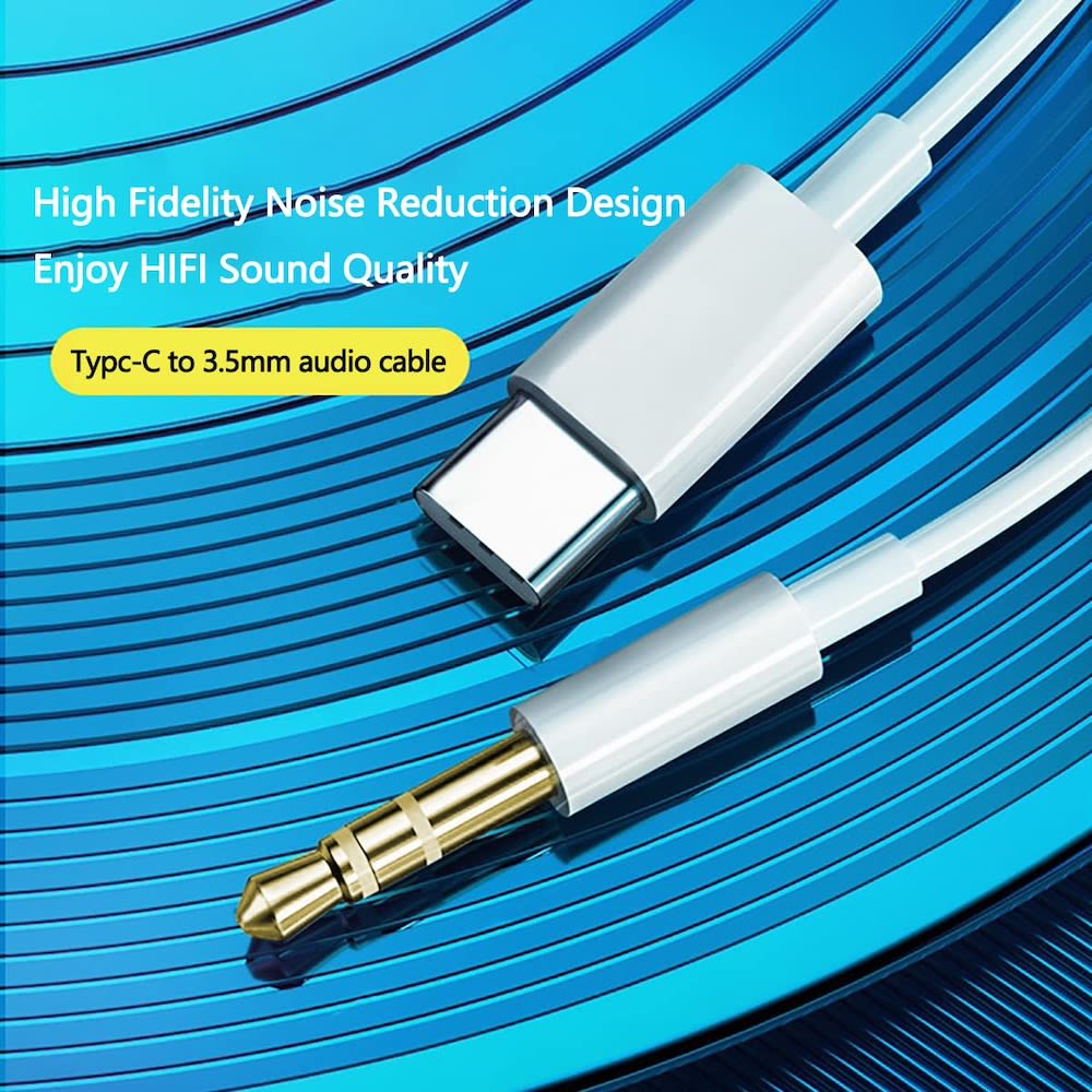 Convertidor tipo C a 3.5mm Auxiliar Audio AU-10 1M8