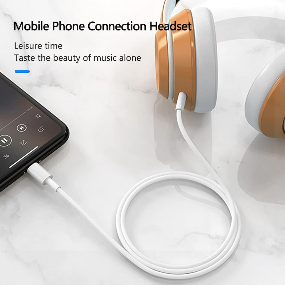 Convertidor tipo C a 3.5mm Auxiliar Audio AU-10 1M6