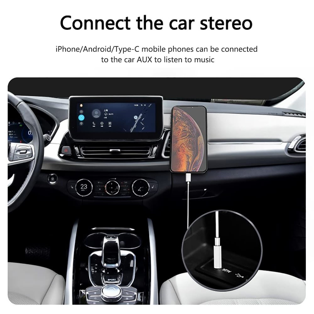 Convertidor tipo C a 3.5mm Auxiliar Audio AU-10 1M5