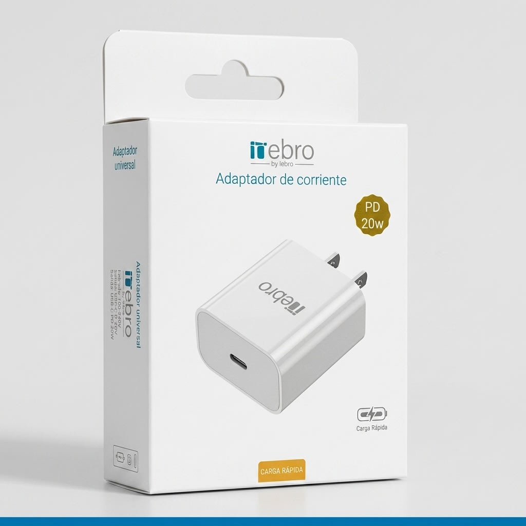 CARGADOR VGA-201 Carga Rapida 20W PD SALIDA TIPO C4