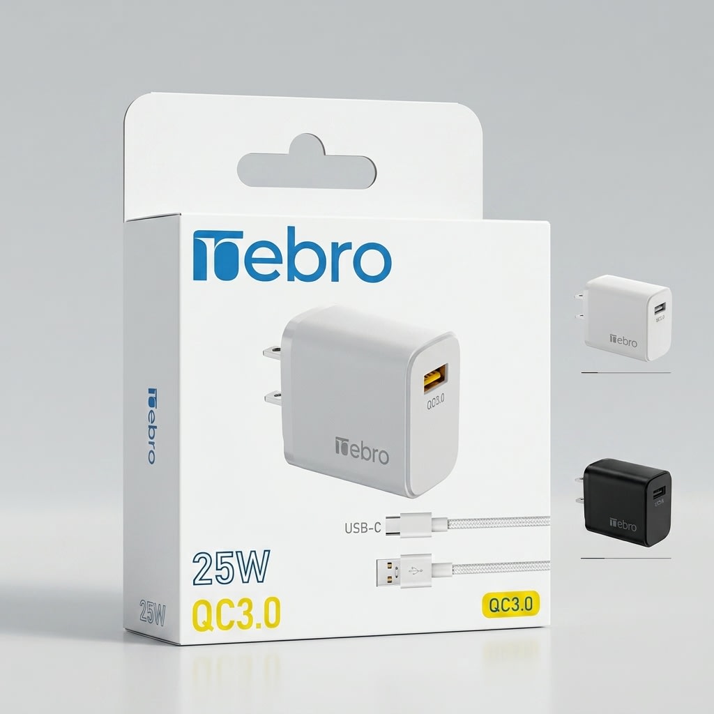 CARGADOR VGA-025 De pared Carga rapida 25W USB Tipo C1