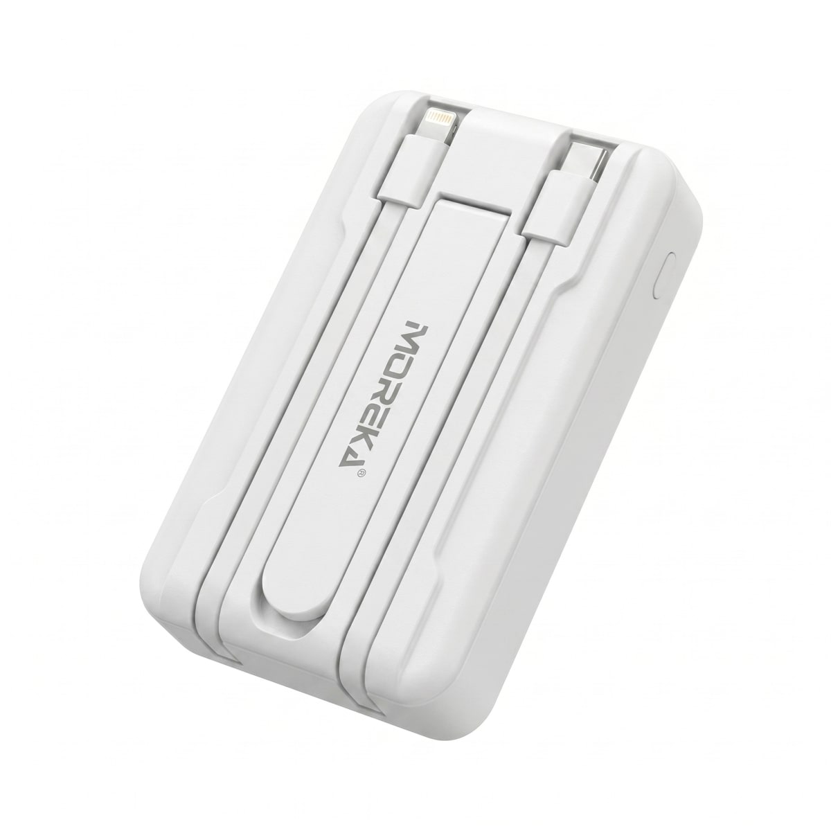 Power Bank Magnético Moreka K112 10000mAh 22.5W con Cable Lightning y Tipo-C Integrados Carga Inalámbrica 15W, Modo Baja Corriente4