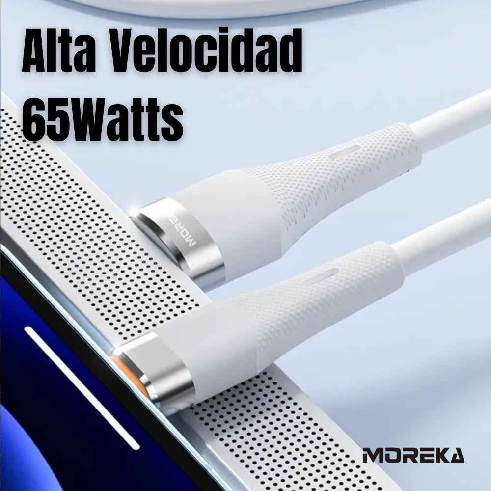 Cable Moreka Tipo C a USB CB-55 65W carga rápida 1.2M4