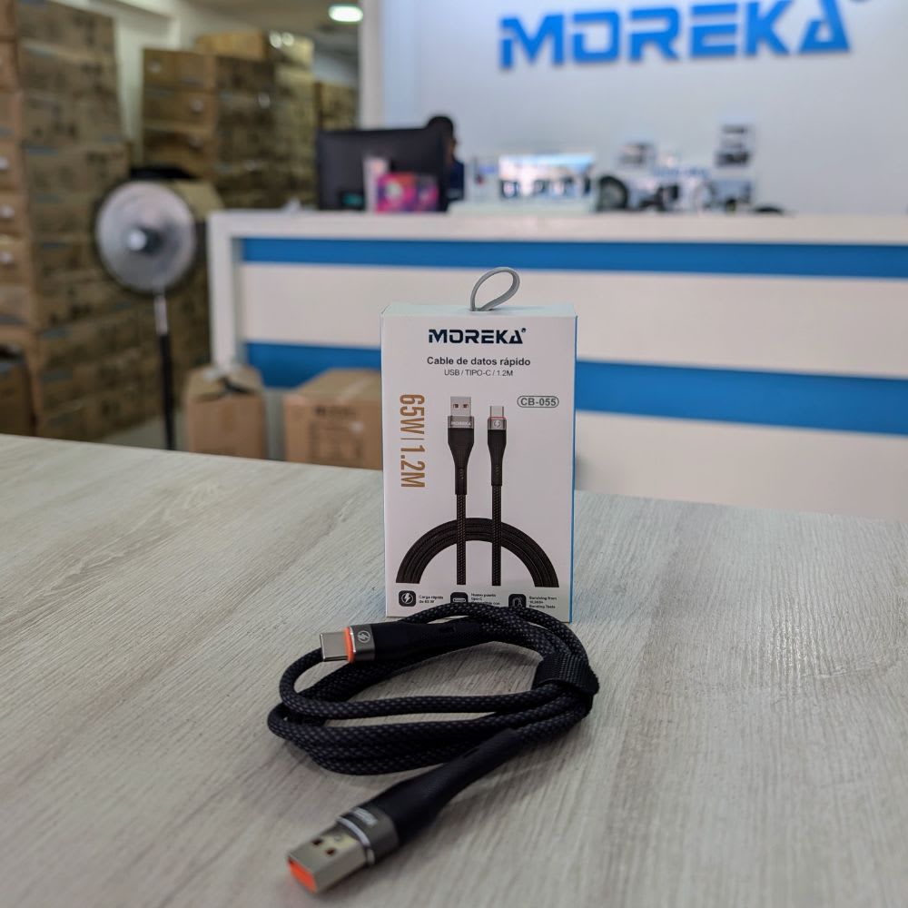 Cable Moreka Tipo C a USB CB-55 65W carga rápida 1.2M9