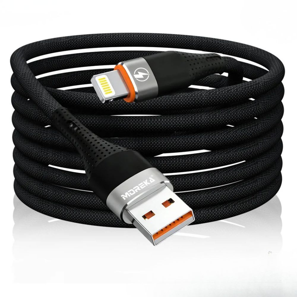 Cable Moreka IP USB 2.4A carga rápida 1.2M CB-05610