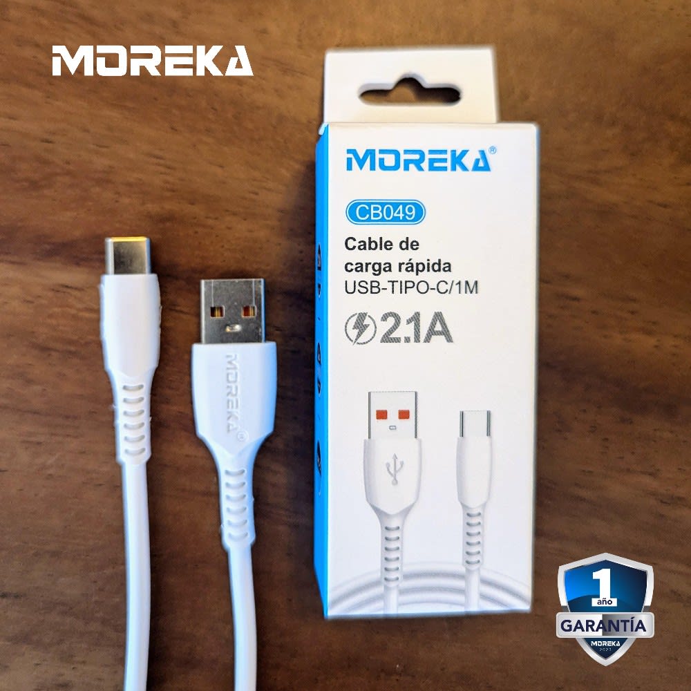 Cable USB Tipo C CB049 2.1 A carga rápida 1 mt6