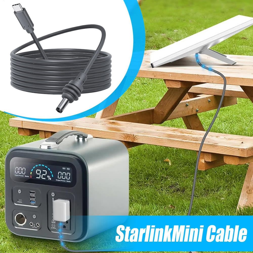 Cable USB C a DC IP68 IP68 para Antena Starlink mini Moreka CB0526