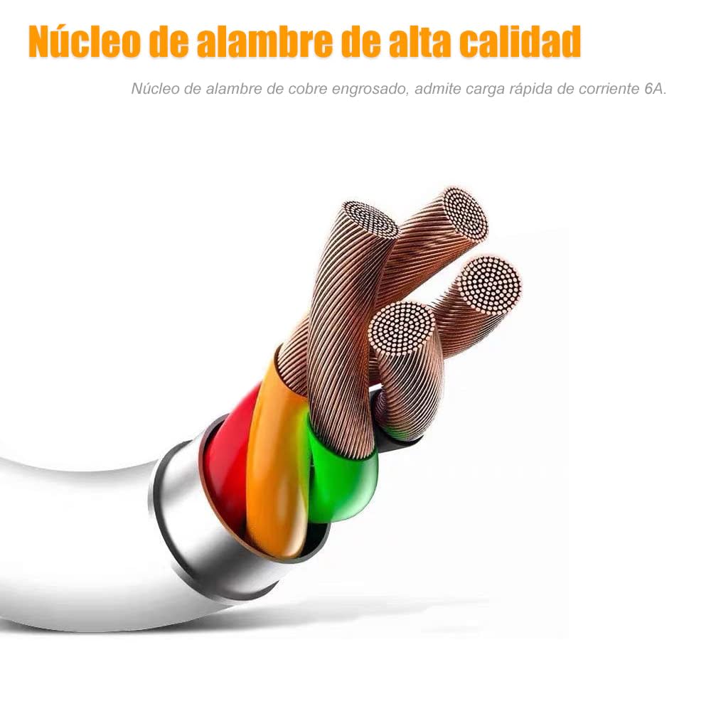 Cable Tipo C CB-34 2.4A y Datos de 1 M6