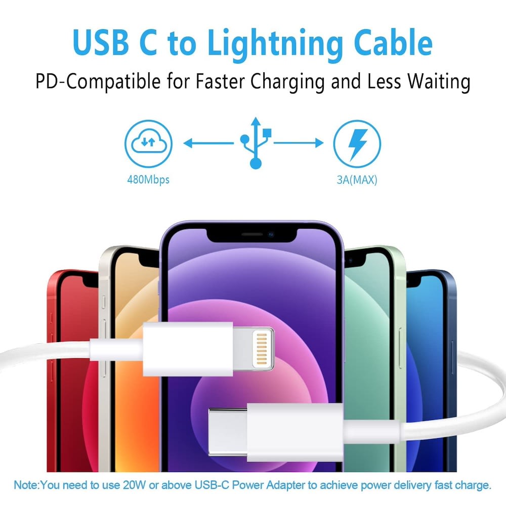 Cable Moreka Tipo C a Lightning CB-40 27W carga rápida 1M5