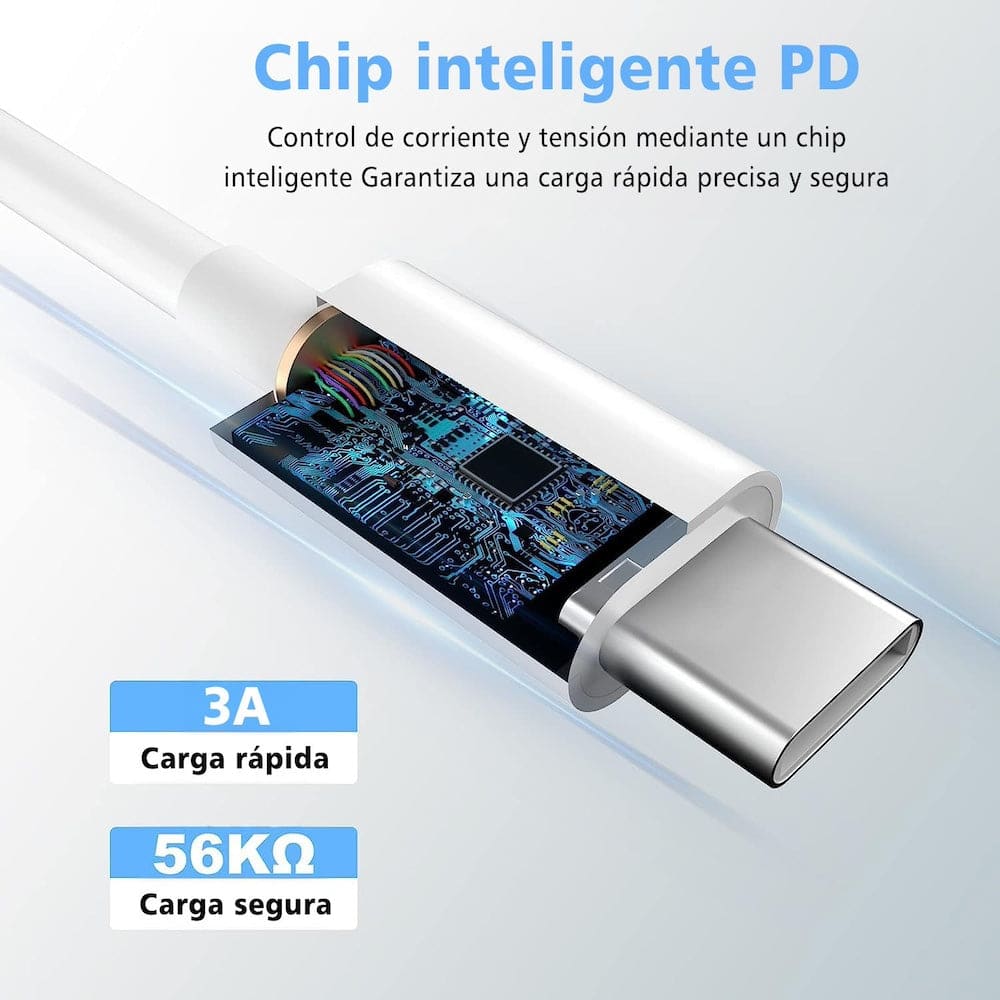 Cable Moreka Tipo C a C CB-39 60W carga rápida 1M4