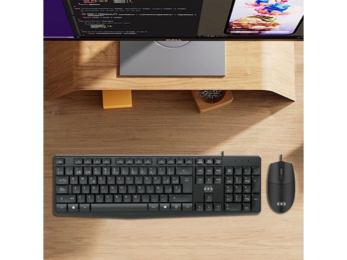 Teclado y Mouse Alámbrico Delgado CE-WS790 Control Expert2
