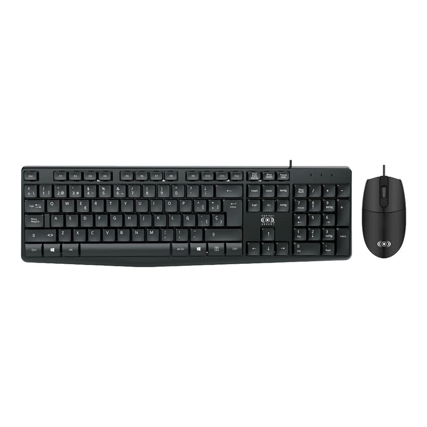 Teclado y Mouse Alámbrico Delgado CE-WS790 Control Expert 0