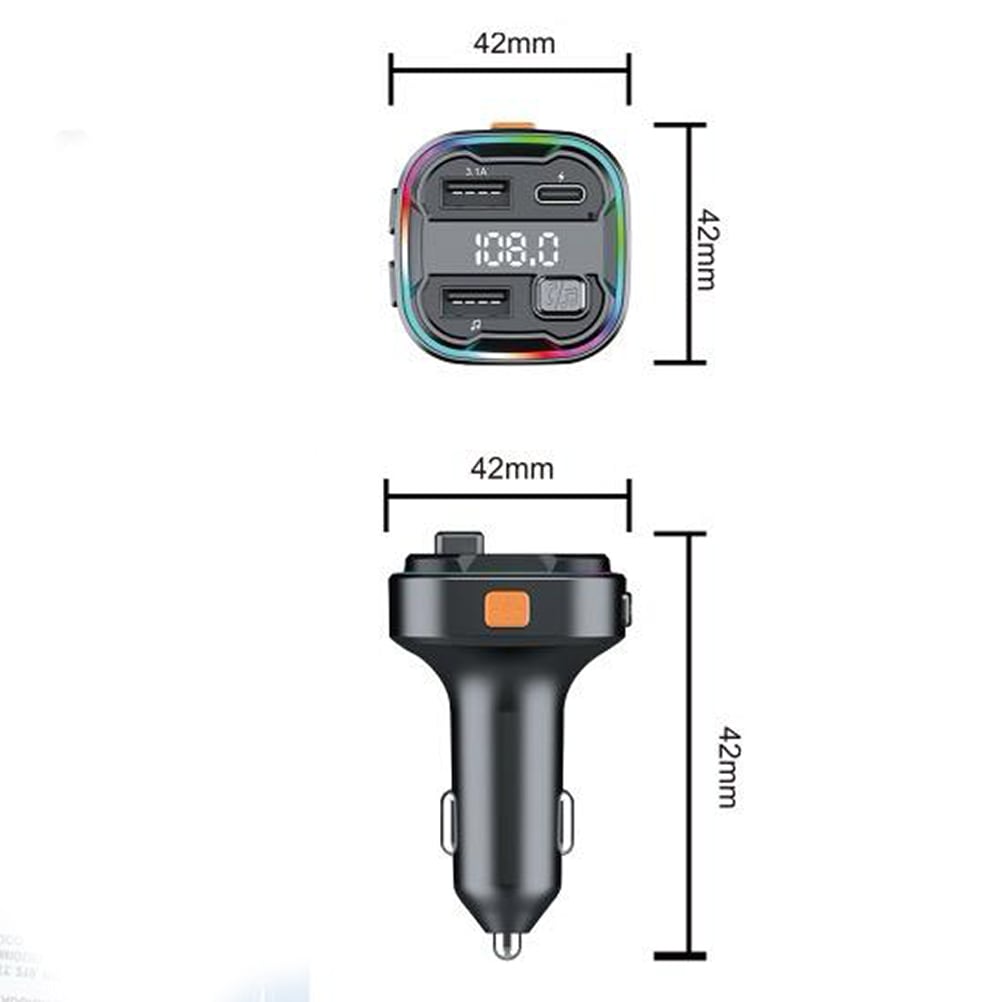 Transmisor Bluetooth Plug in Moreka CP-0069 5.3 FM RGB9