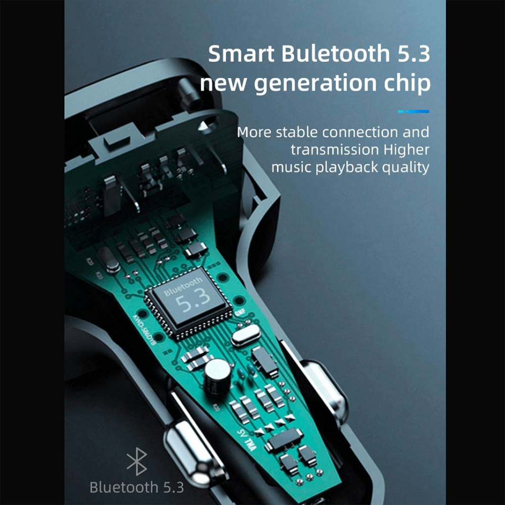 Plug In 3.1A USB Trasmisor FM Bluetooth Carro Moreka CP00737