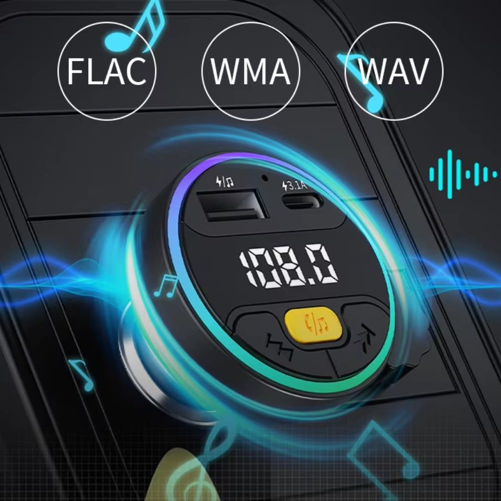 Plug In 30W Trasmisor FM Bluetooth De Carro Moreka CP00746