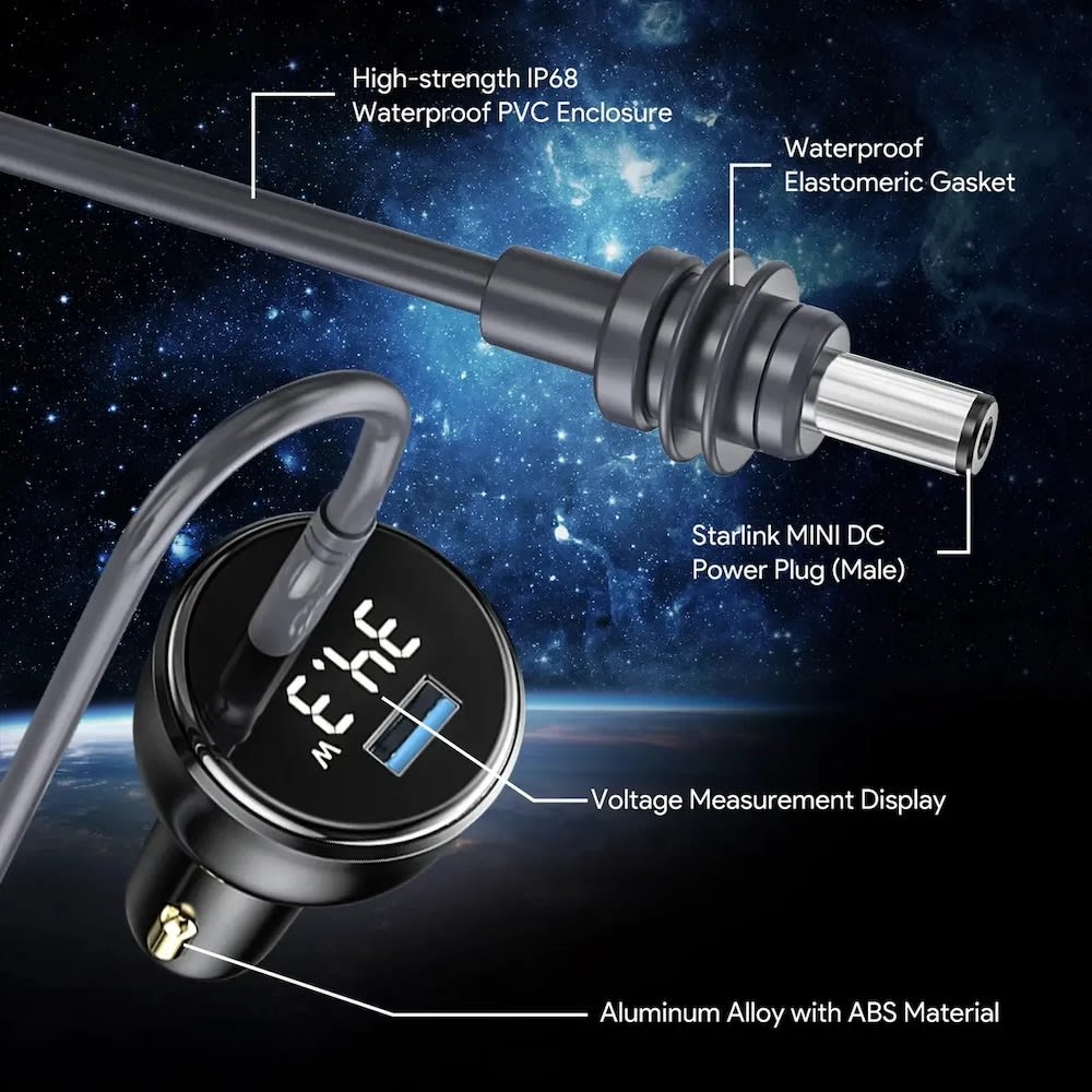 Cargador de Coche Starlink Mini De Carga Rápida Plug In CP0089 Moreka2