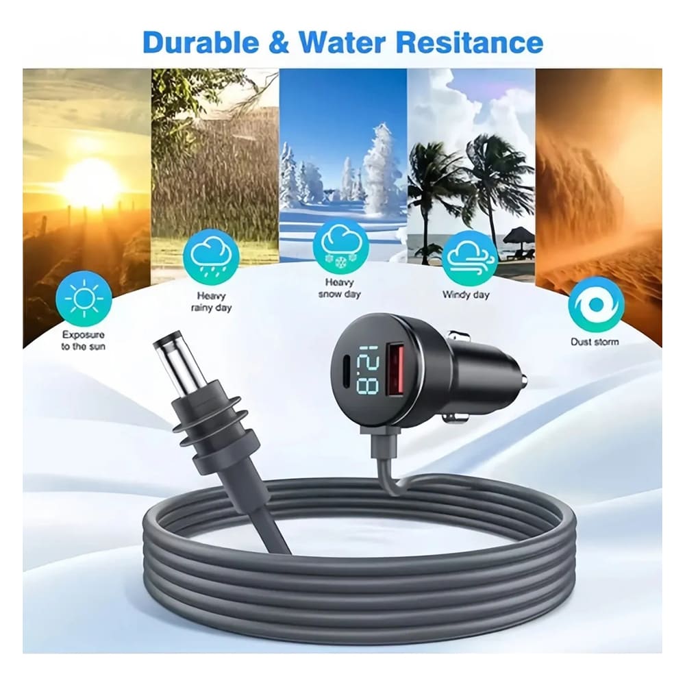 Cargador de auto Moreka CP0089 Starlink Mini Carga Rápida4