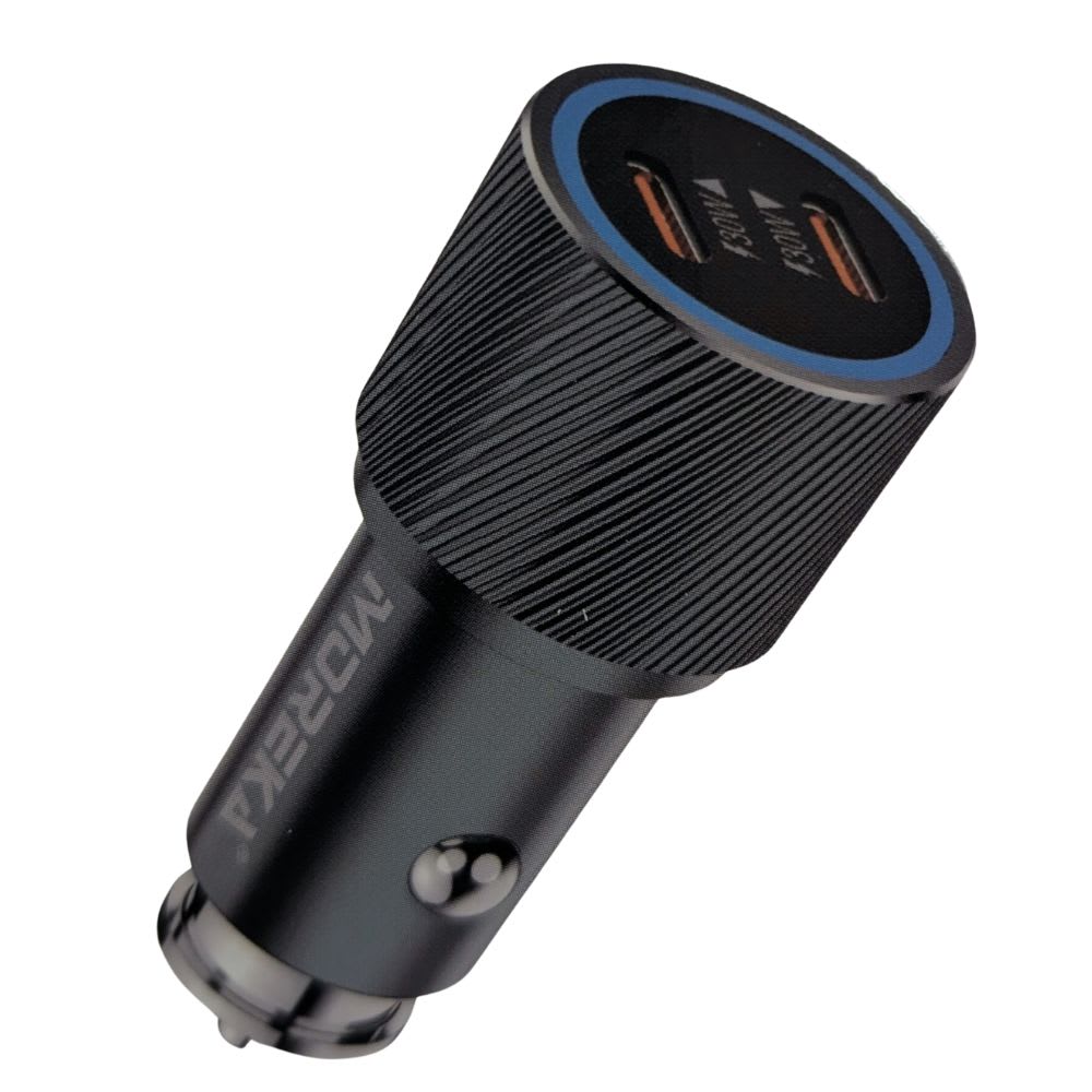 Turbo Cargador De Carro 60W PD30W PD30W Plug In puertos C-C Moreka CP00903
