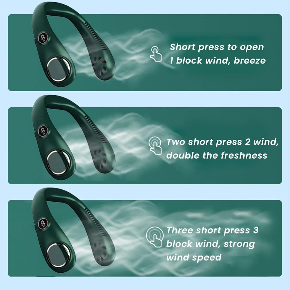 Ventilador de cuello Refrigeración, Portátil N207