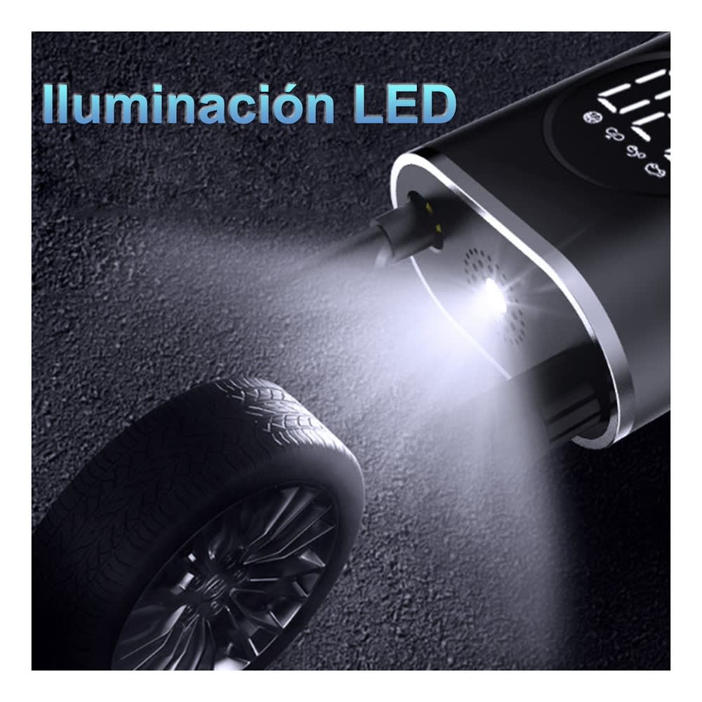 Bomba De Aire Eléctrica Portátil Digital 70W linterna Modelo CZK-36685