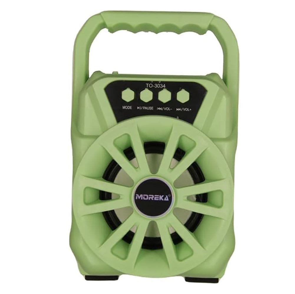 Bocina Moreka TO-3034, Bluetooth, TF Card/Micro SD, Radio FM, USB, entrada para Microfono, Auxiliar, Pila larga Duración, Led.11