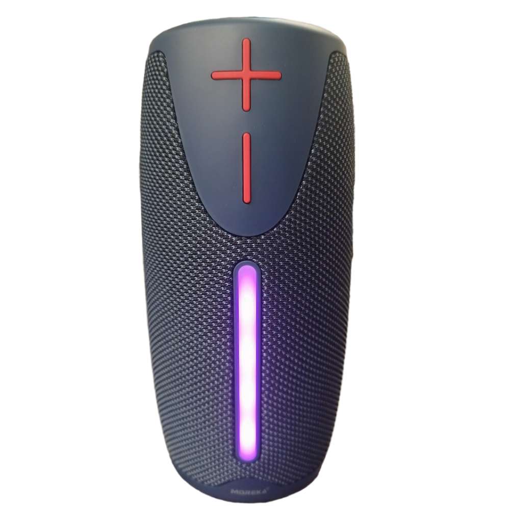 Bocina Bluetooth Moreka 383 RGB Radio FM Resistente al agua IPX6 8W1