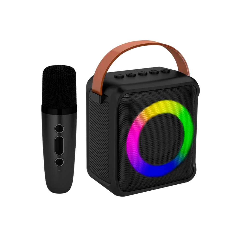 Bocina Karaoke Bluetooth FM dual microfono portatil WL-39117