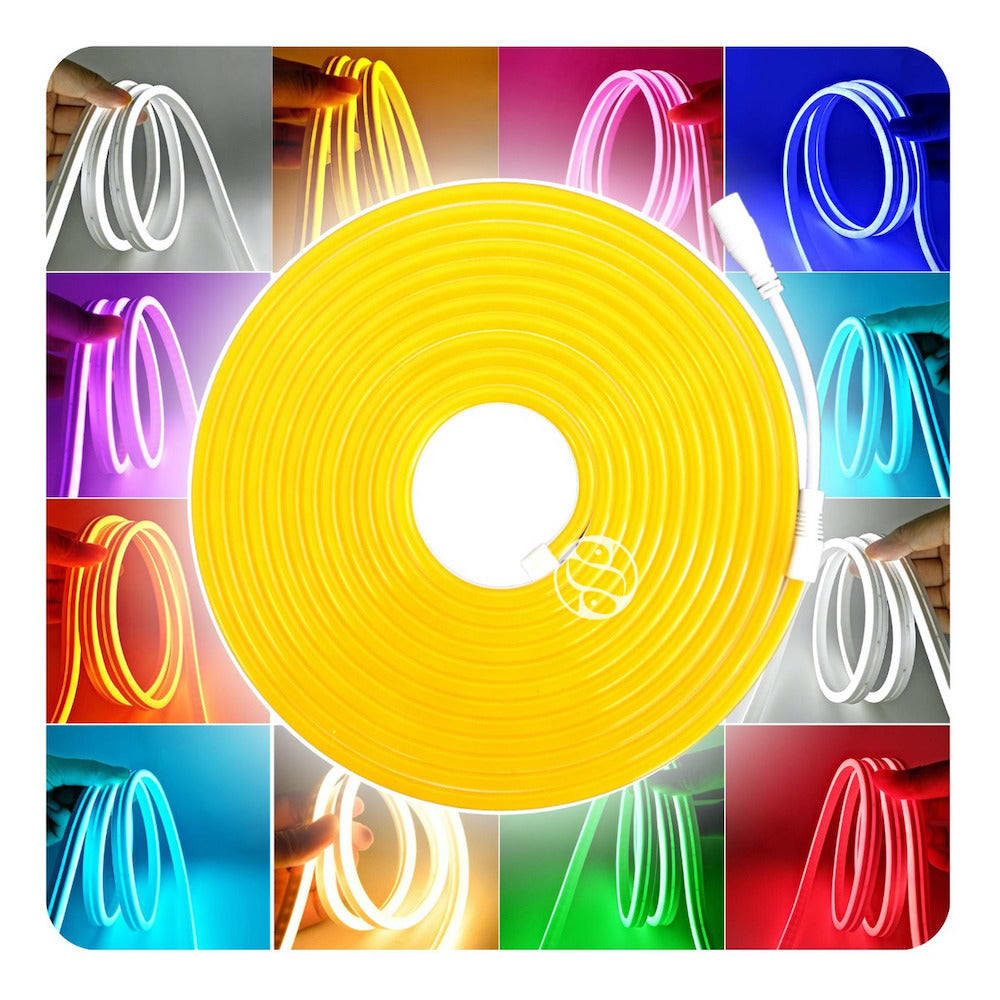 Tira Luz led NEÓN Ip65 Flexible Unicolor De 5m M13-0053