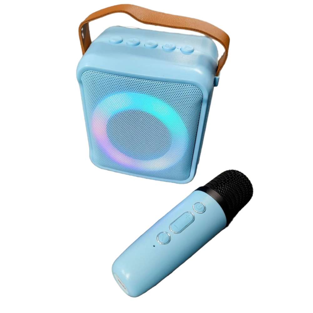 Bocina Karaoke Bluetooth FM dual microfono portatil WL-39115