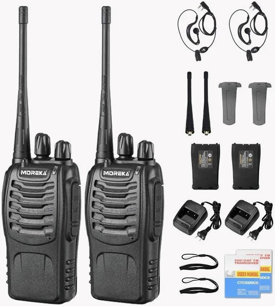 2 Radios UHF Moreka Bf-888s  2pcs Con Manos Libres hasta 10 km 8