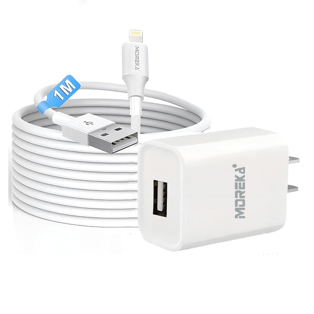 Cargador 2.1A Moreka MR2885 Ligthning 2.1A Cable tipo IP 1M 13