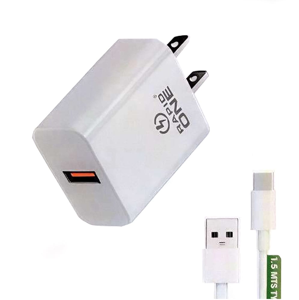 Cargador tipo C RAPIDONE CR1 20W, 3.1A, Cable 1.5M 11