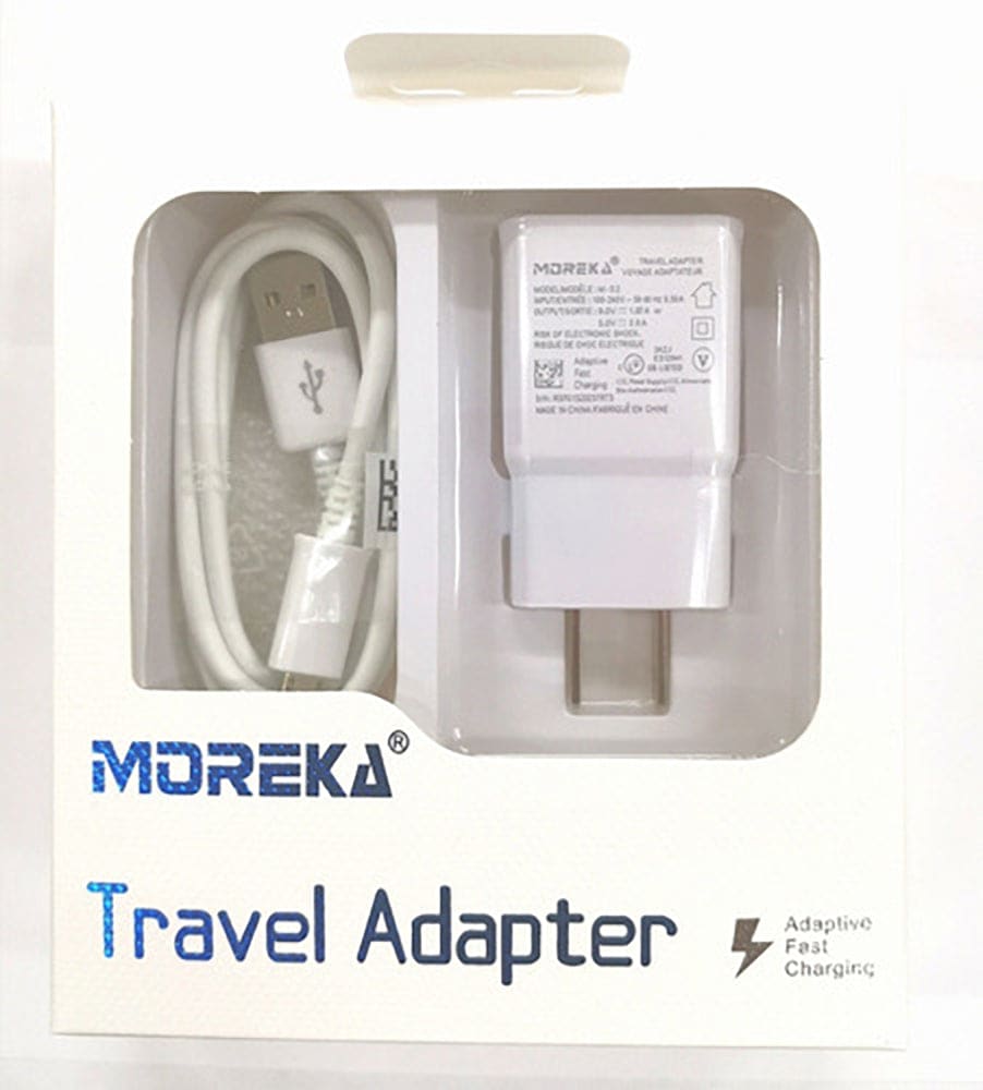 Cargador V8 Micro USB Moreka M-02,  2.1A 5