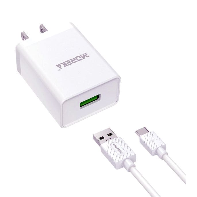 Cargador Moreka MR2611 2.0A Usb Cable Tipo C 12