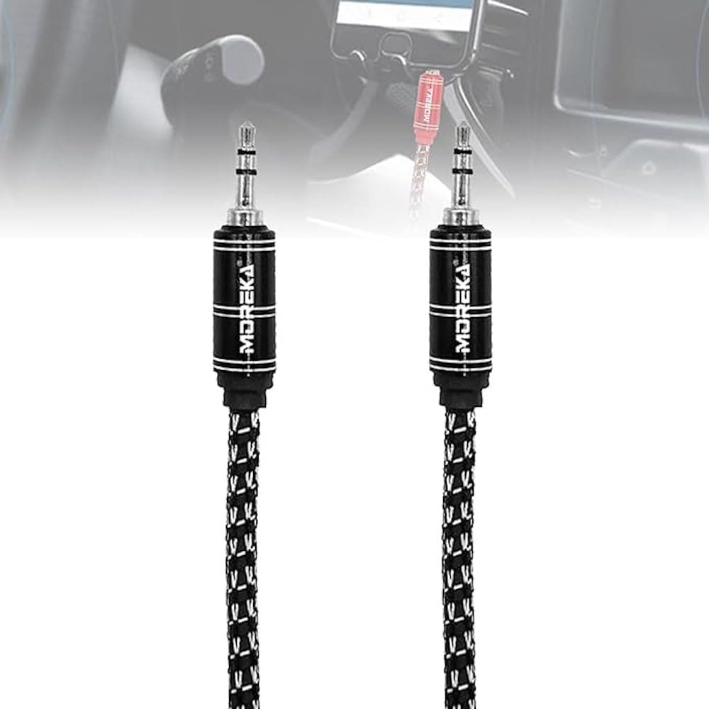 Cable De Audio, Moreka AU-03, Auxiliar 3.5, 1500mm, Reforzado1