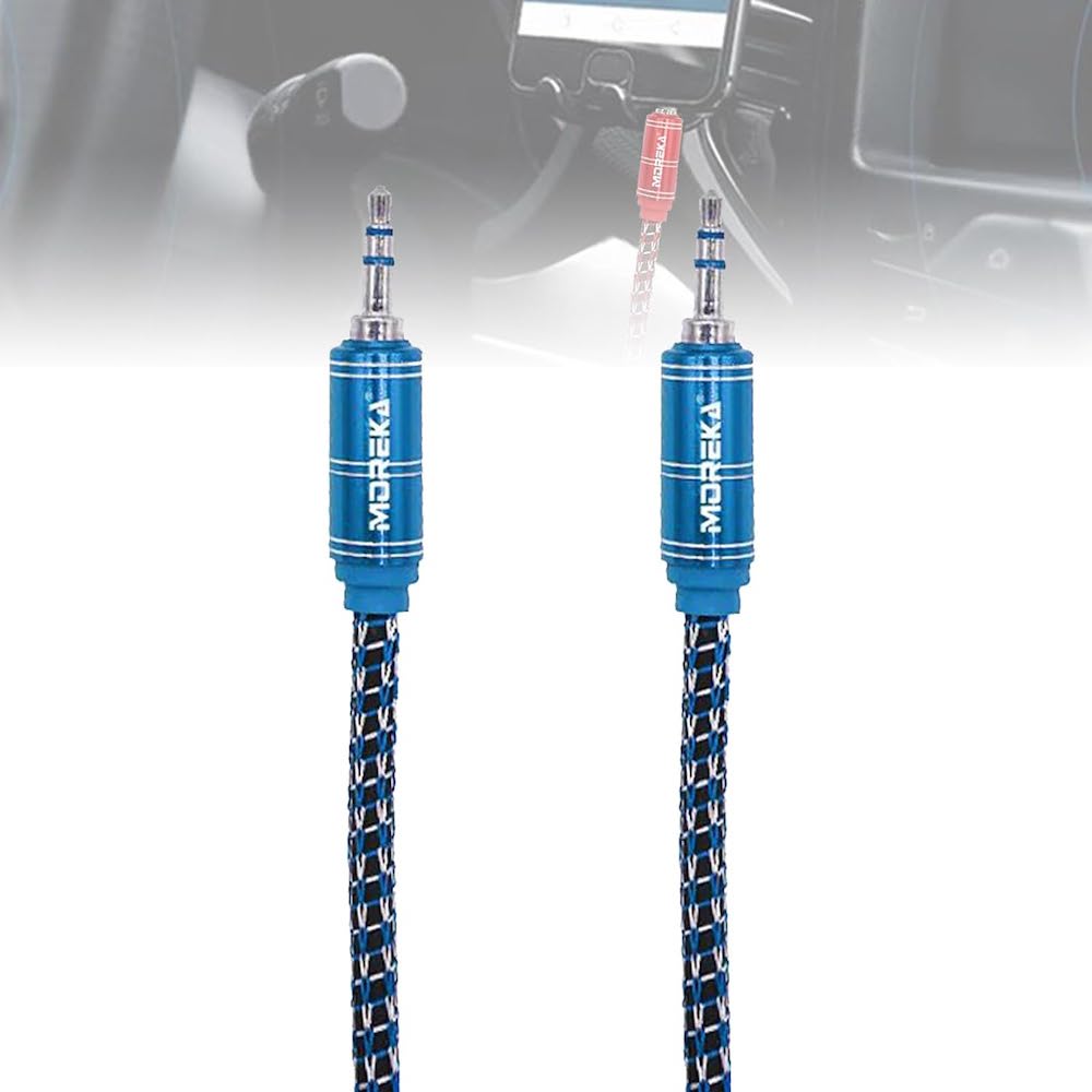 Cable De Audio, Moreka AU-03, Auxiliar 3.5, 1500mm, Reforzado4