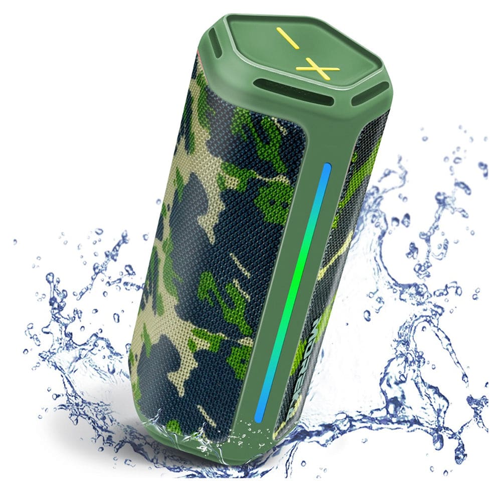 Bocina Bluetooth Moreka 375  Resistente al agua IPX6, Radio FM, USB, Micro SD 21