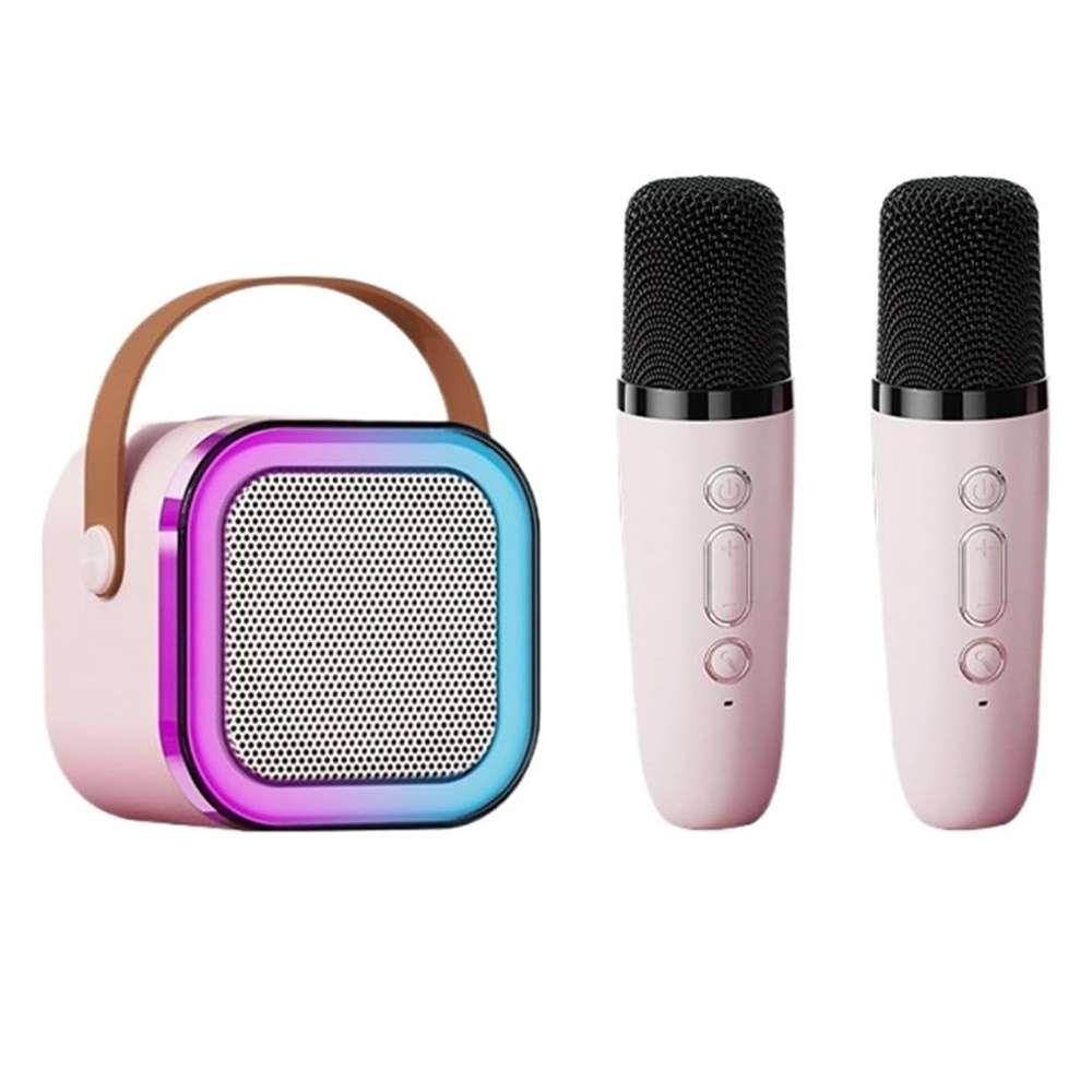 Bocina Karaoke Bluetooth FM dual microfonos portatil WL-39514