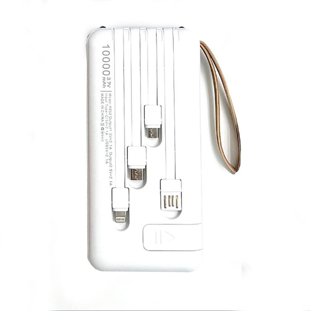 Powerbank Batería Portátil 10000mah K052 Salida C V8 IP K0521