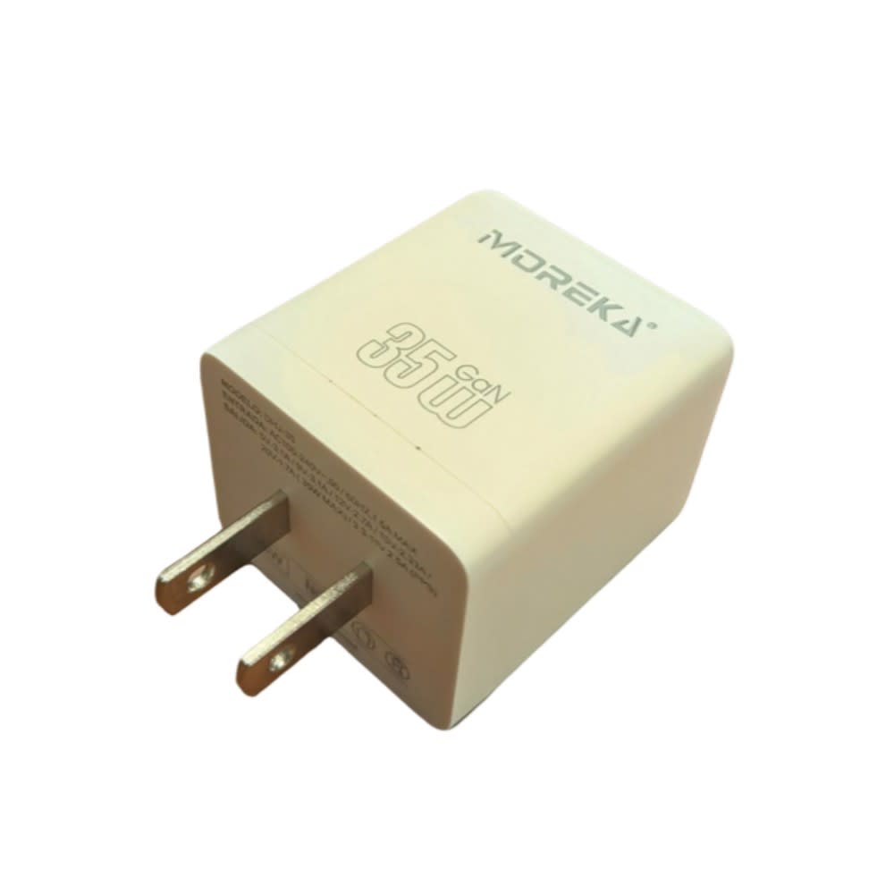 Cubo Turbo Cargador GaN 35W puerto C Moreka DHJ-35 0