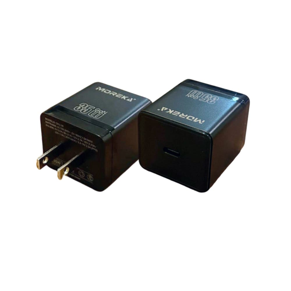 Turbo Cargador GaN Moreka 35W puerto tipo C carga rápida3