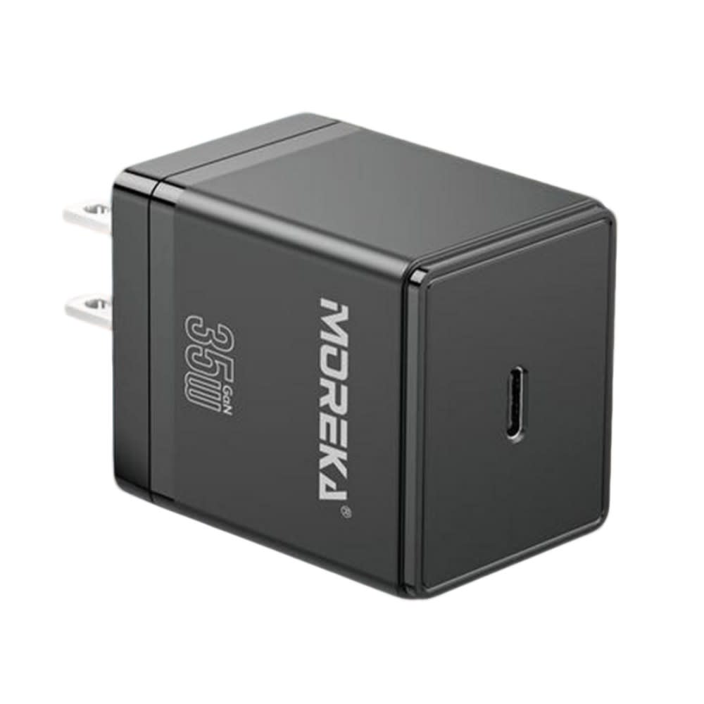 Turbo Cargador GaN Moreka 35W puerto tipo C carga rápida8