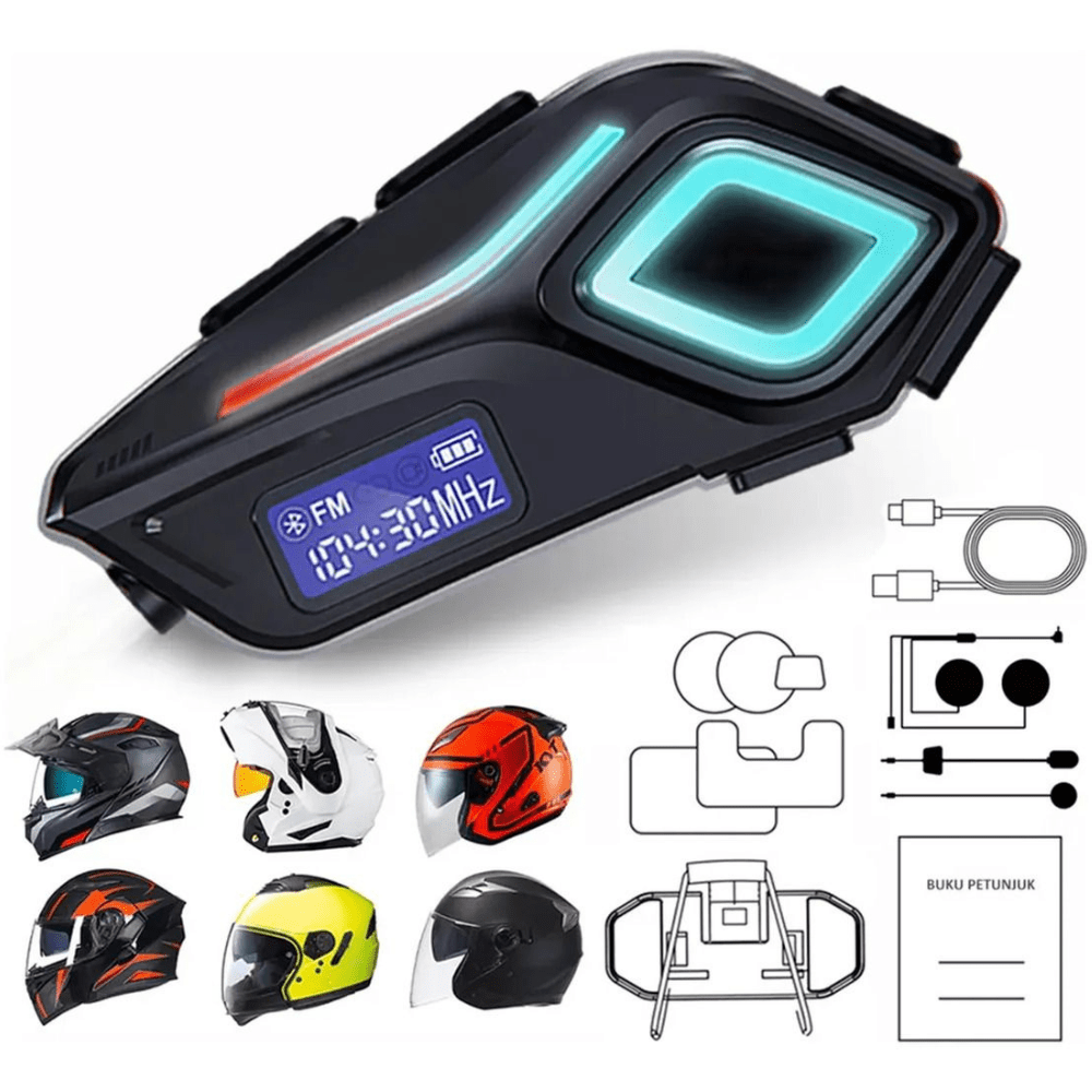 Intercomunicador Para Casco Bluetooth Fm 40h Batería Tk-257110